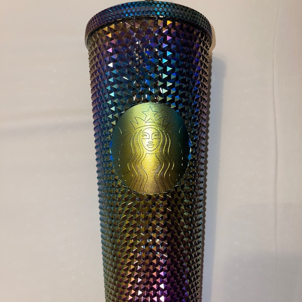 STARBUCKS - Black Oil Slick Studded Tumbler